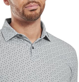 FootJoy Bounce Print Pique polo de hombre, gris