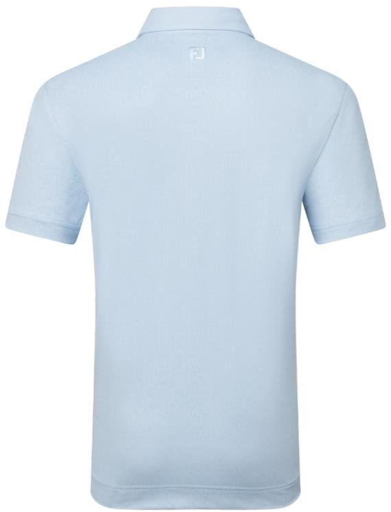 FootJoy Etched Texture Print Lisle polo de hombre, skyway