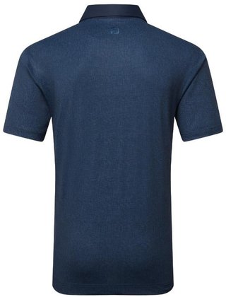FootJoy Etched Texture Print Lisle polo de hombre, navy