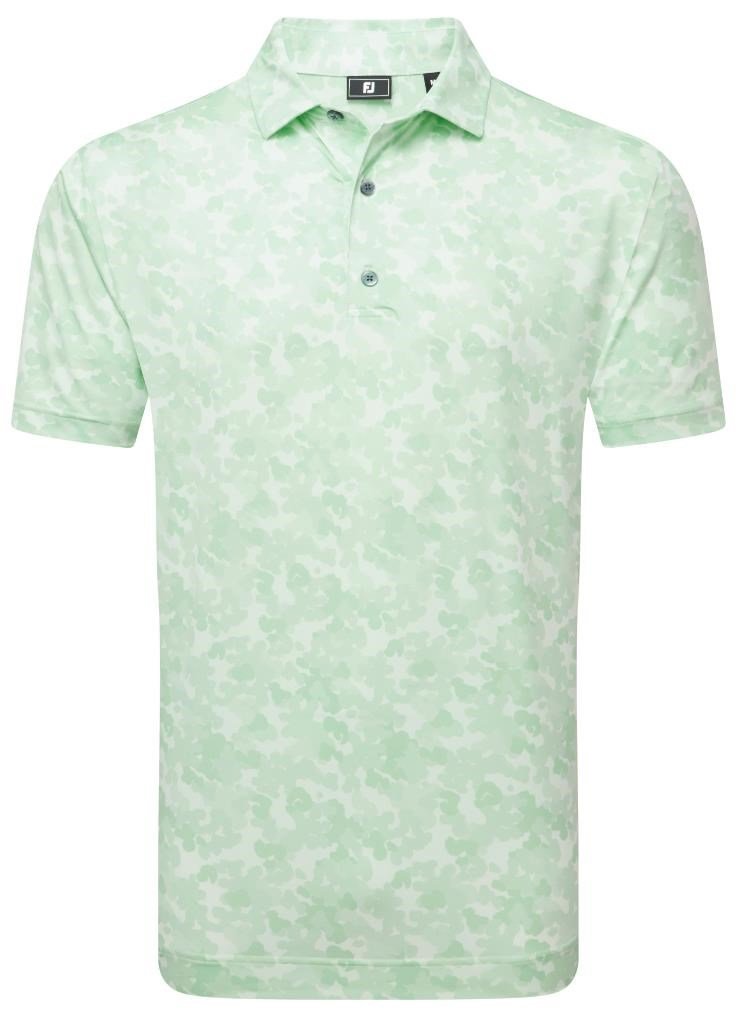 FootJoy Pop Camo Lisle polo de hombre, pistachio