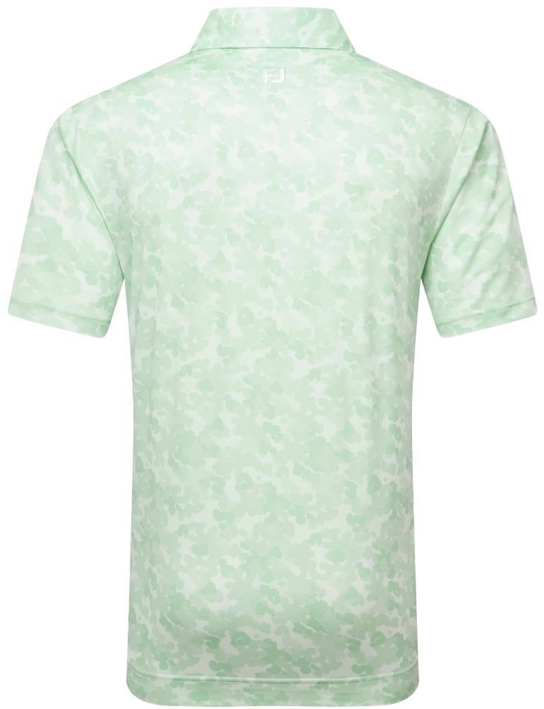 FootJoy Pop Camo Lisle polo de hombre, pistachio