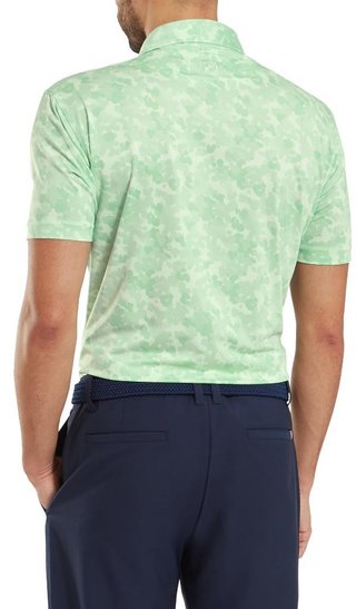 FootJoy Pop Camo Lisle polo de hombre, pistachio