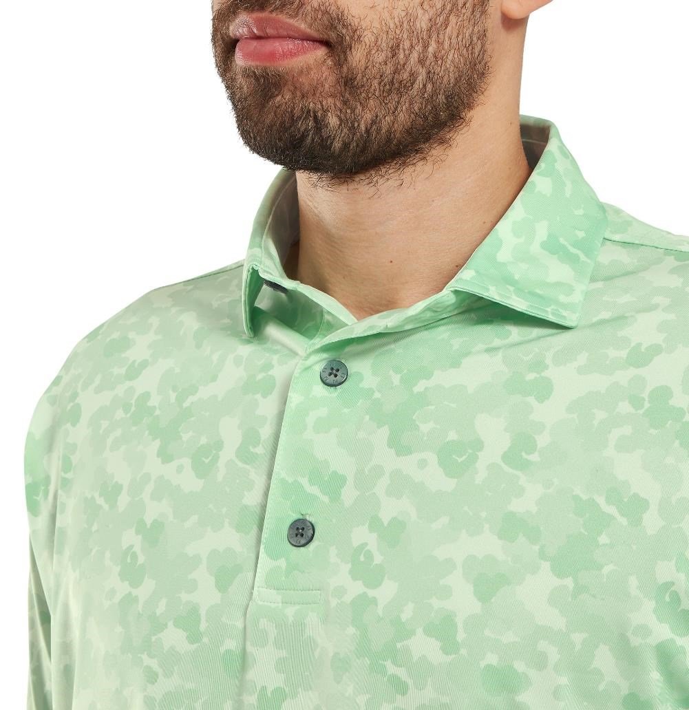 FootJoy Pop Camo Lisle polo de hombre, pistachio