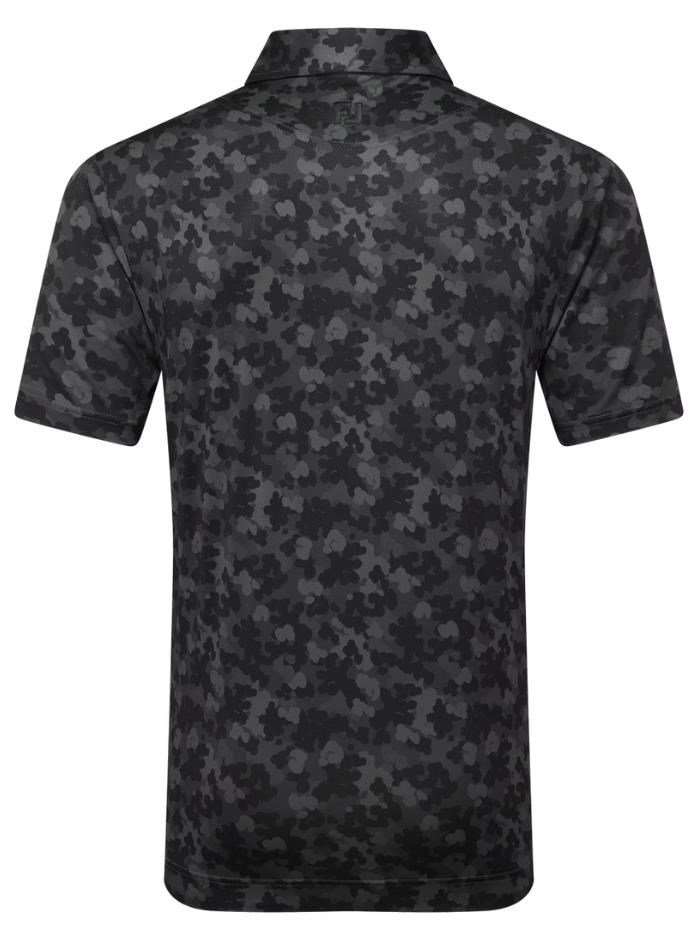 FootJoy Pop Camo Lisle polo de hombre, negro