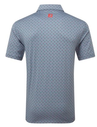 FootJoy Flower Bud Foulard Lisle polo de hombre, flint