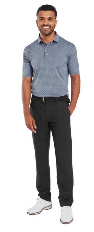 FootJoy Flower Bud Foulard Lisle polo de hombre, flint
