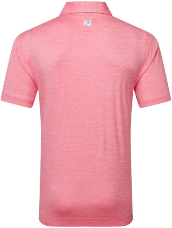 FootJoy Heather Lisle with Trim polo de hombre, pink lemonade heather