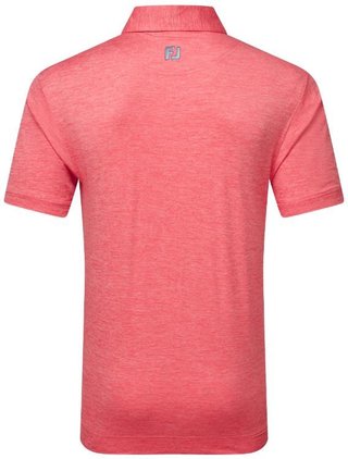 FootJoy Heather Lisle with Trim polo de hombre, hibiscus heather