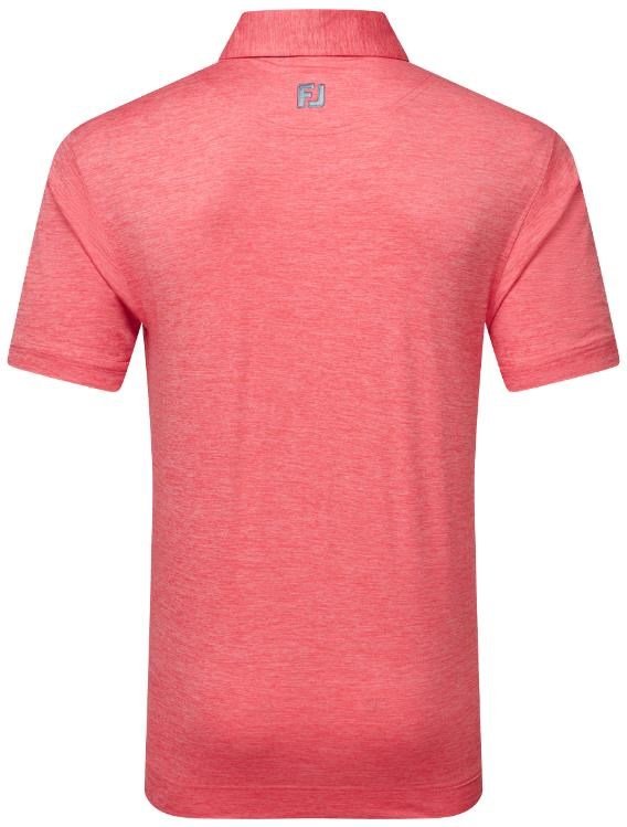 FootJoy Heather Lisle with Trim polo de hombre, hibiscus heather