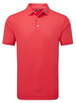 FootJoy Stretch Pique Solid polo de hombre, hibiscus