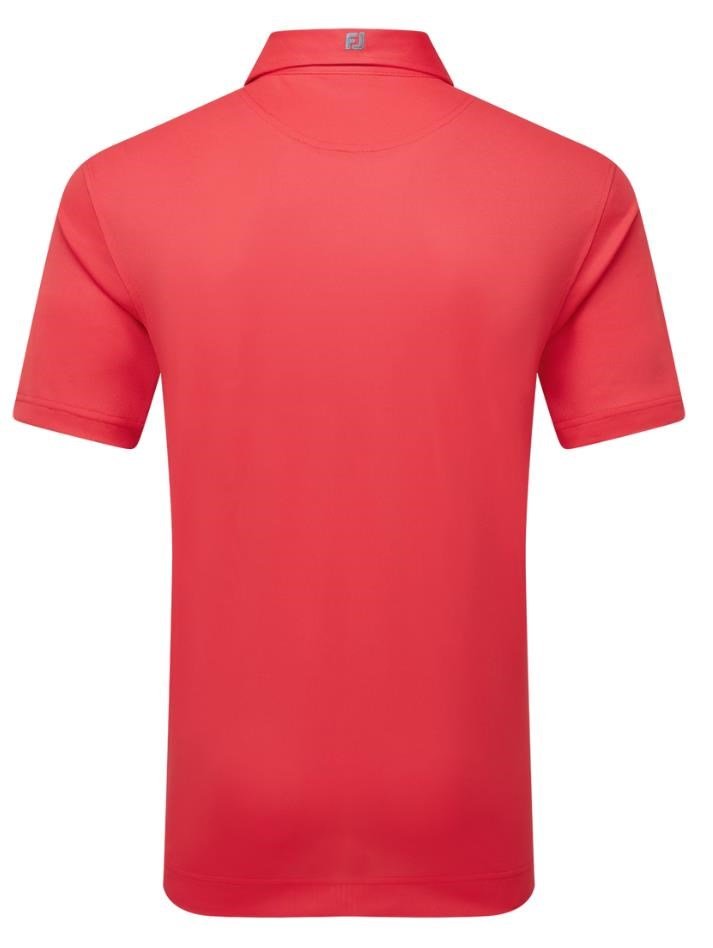 FootJoy Stretch Pique Solid polo de hombre, hibiscus