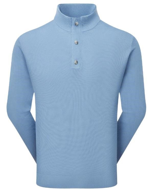 FootJoy Drirelease Button Placket suéter de hombre, blue jay