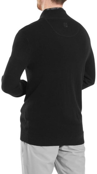 FootJoy Drirelease Button Placket suéter de hombre, negro