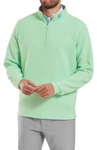 FootJoy Quilt Texture Chill-Out sudadera de hombre, pistachio