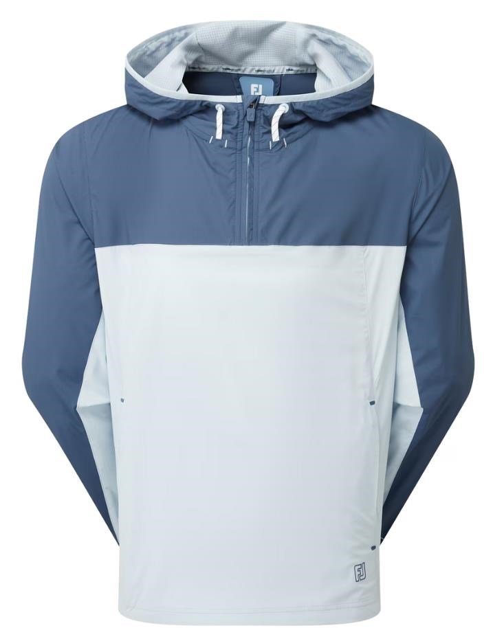 FootJoy TempoSeries Hoodie chaqueta de hombre, dark denim/skyway