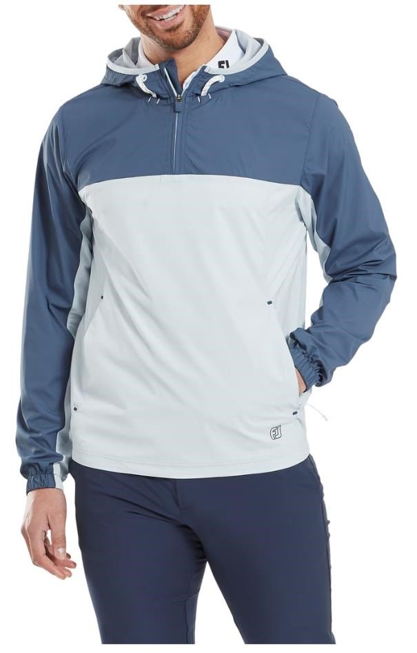 FootJoy TempoSeries Hoodie chaqueta de hombre, dark denim/skyway