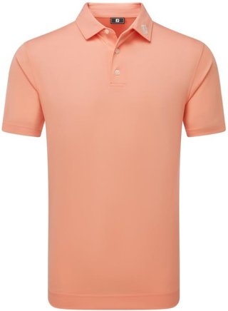 FootJoy Stretch Pique Solid polo de hombre, papaya