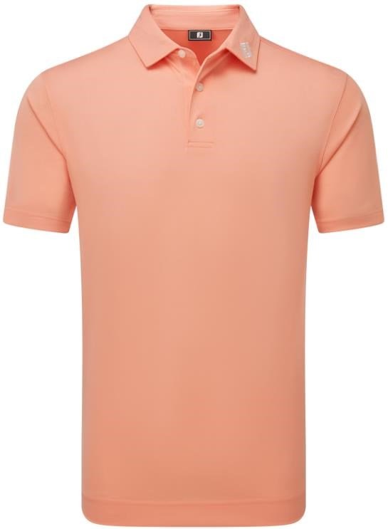 FootJoy Stretch Pique Solid polo de hombre, papaya