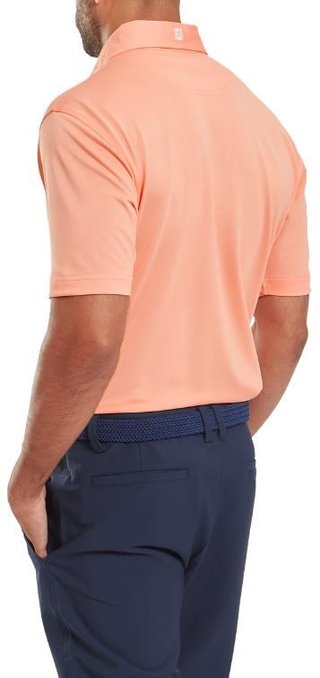 FootJoy Stretch Pique Solid polo de hombre, papaya