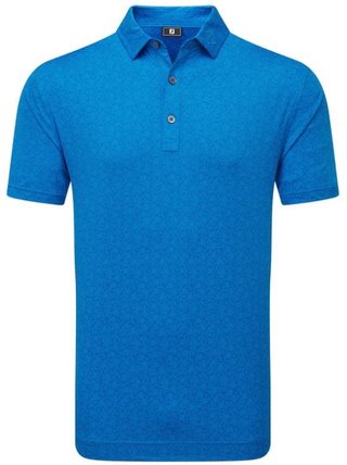FootJoy Painted Floral Lisle polo de hombre, cobalt