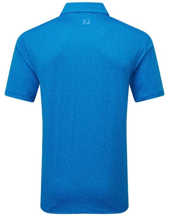 FootJoy Painted Floral Lisle polo de hombre, cobalt
