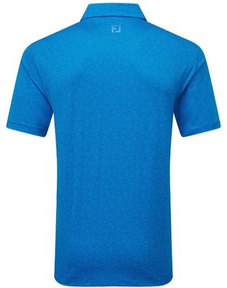 FootJoy Painted Floral Lisle polo de hombre, cobalt