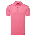 FootJoy Painted Floral Lisle polo de hombre, pink lemonade
