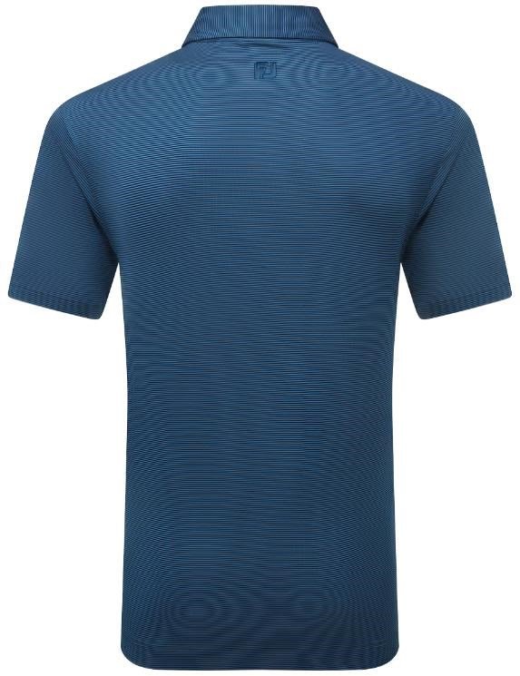 FootJoy Micro Feeder Stripe Lisle polo de hombre, navy tonal