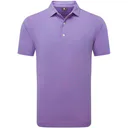 FootJoy Micro Feeder Stripe Lisle polo de hombre, marino/rosa