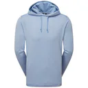 FootJoy Lightweight Hoodie sudadera con capucha para hombre, heather blue jay