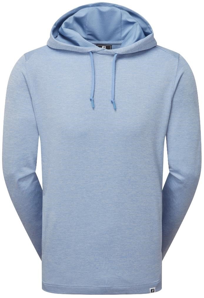 FootJoy Lightweight Hoodie sudadera con capucha para hombre, heather blue jay