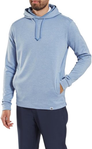 FootJoy Lightweight Hoodie sudadera con capucha para hombre, heather blue jay