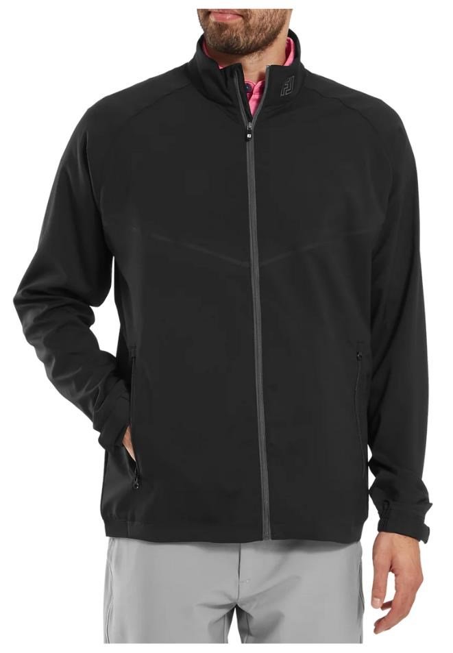 FootJoy Full-Zip Zephyr Windshirt chaqueta cortavientos para hombre, negro