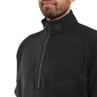 FootJoy Zephyr chaqueta cortavientos de manga corta para hombre, negra