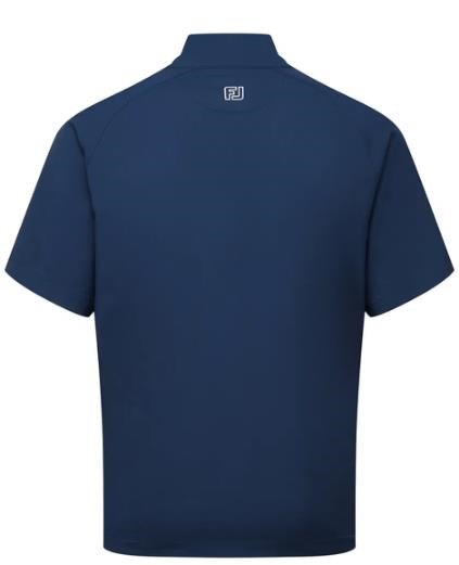 FootJoy Zephyr Short Sleeve Windshirt chaqueta cortavientos para hombre, azul marino
