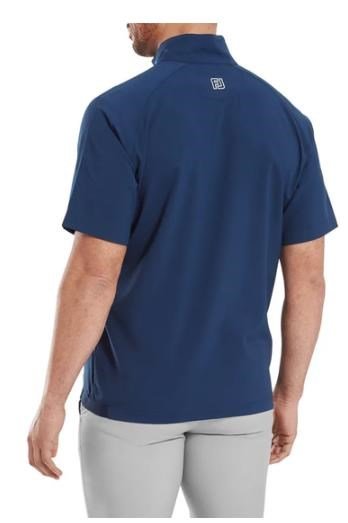 FootJoy Zephyr Short Sleeve Windshirt chaqueta cortavientos para hombre, azul marino