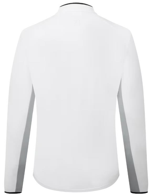 FootJoy 1/4-Zip LS Sun Protection camiseta de manga larga de mujer con protección solar, blanca