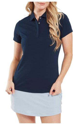 FootJoy Jacquard SS polo de mujer, azul marino