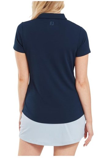 FootJoy Jacquard SS polo de mujer, azul marino