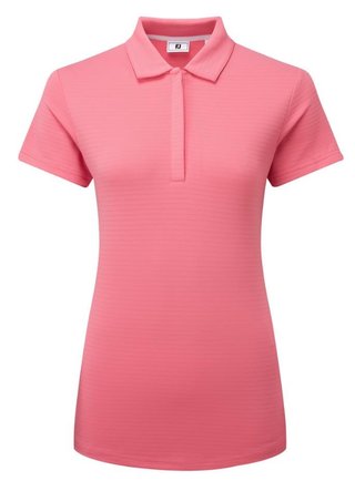 FootJoy Jacquard SS damas polo, pink lemonade