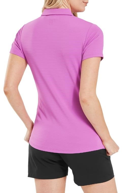FootJoy Jacquard SS polo de mujer, berry