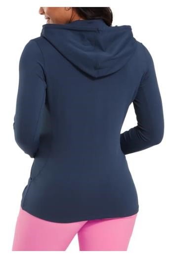 FootJoy Full-Zip Double Knit sudadera con capucha de mujer, azul marino