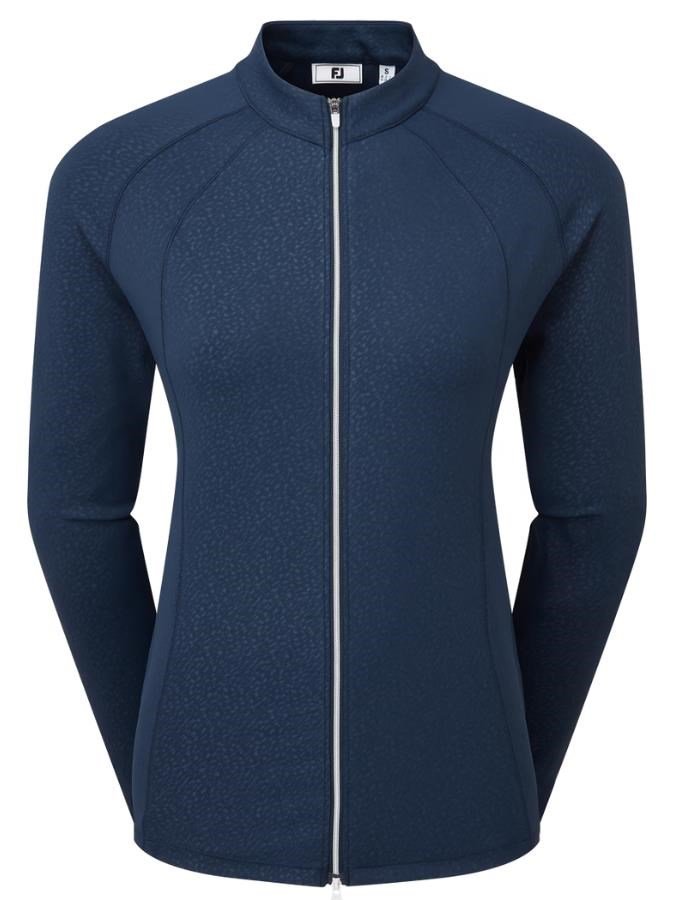 FootJoy Embossed Full-Zip Midlayer sudadera de mujer, navy