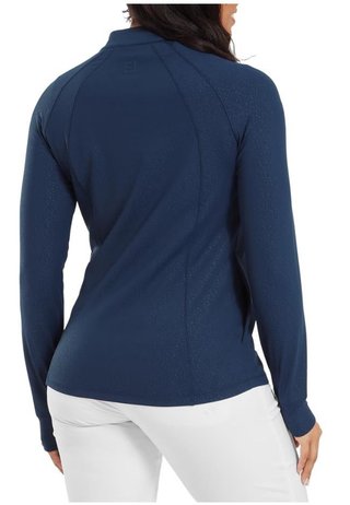 FootJoy Embossed Full-Zip Midlayer sudadera de mujer, navy