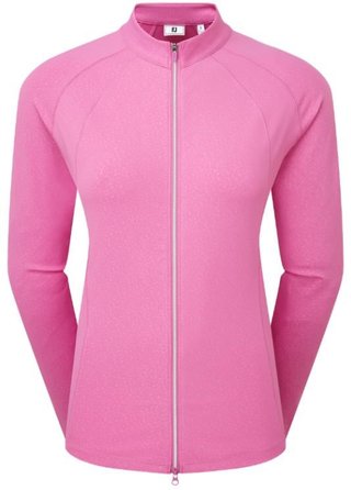 FootJoy Embossed Full-Zip Midlayer sudadera de mujer, berry