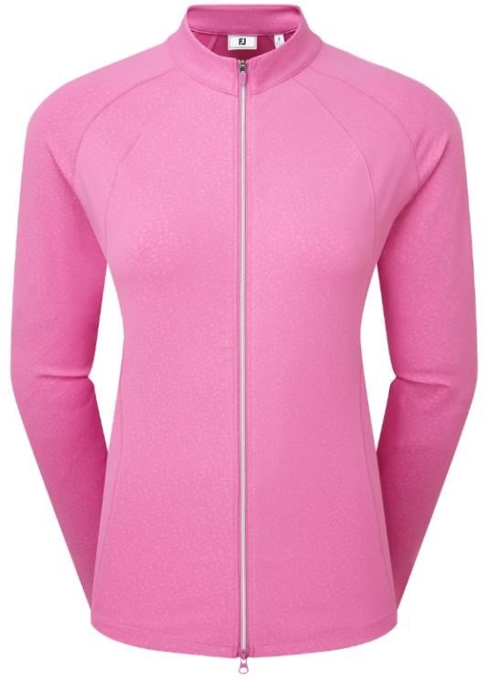 FootJoy Embossed Full-Zip Midlayer sudadera de mujer, berry