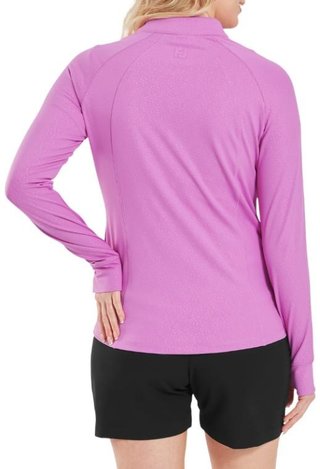FootJoy Embossed Full-Zip Midlayer sudadera de mujer, berry