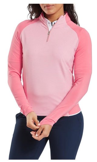 FootJoy 1/4-Zip Midlayer sudadera de mujer, pink lemonade