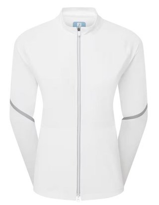 FootJoy TempoSeries Full-Zip chaqueta de mujer, blanco/plata