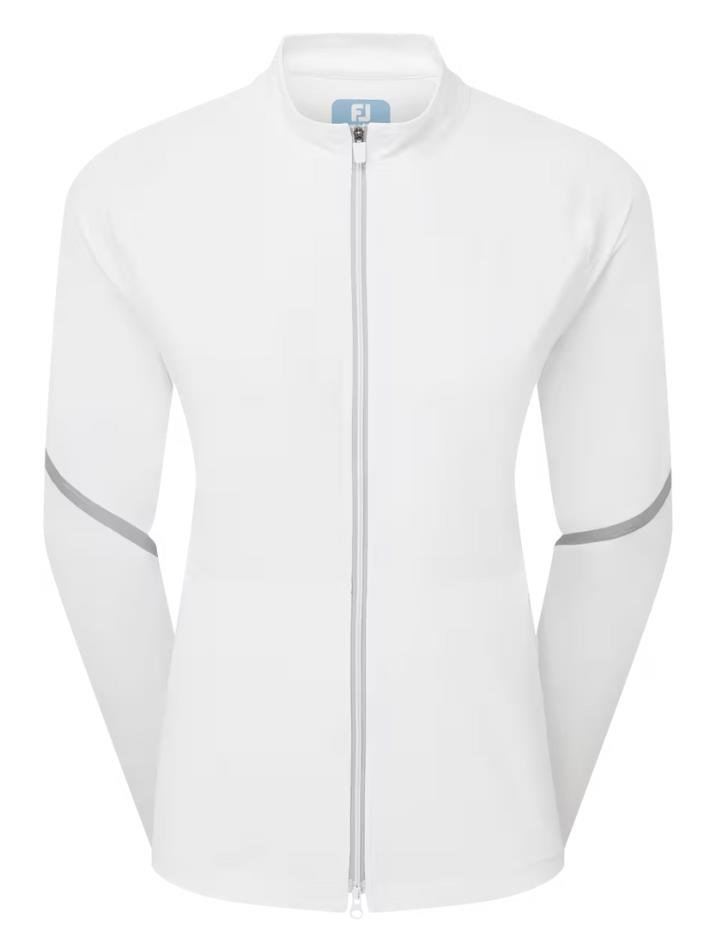 FootJoy TempoSeries Full-Zip chaqueta de mujer, blanco/plata